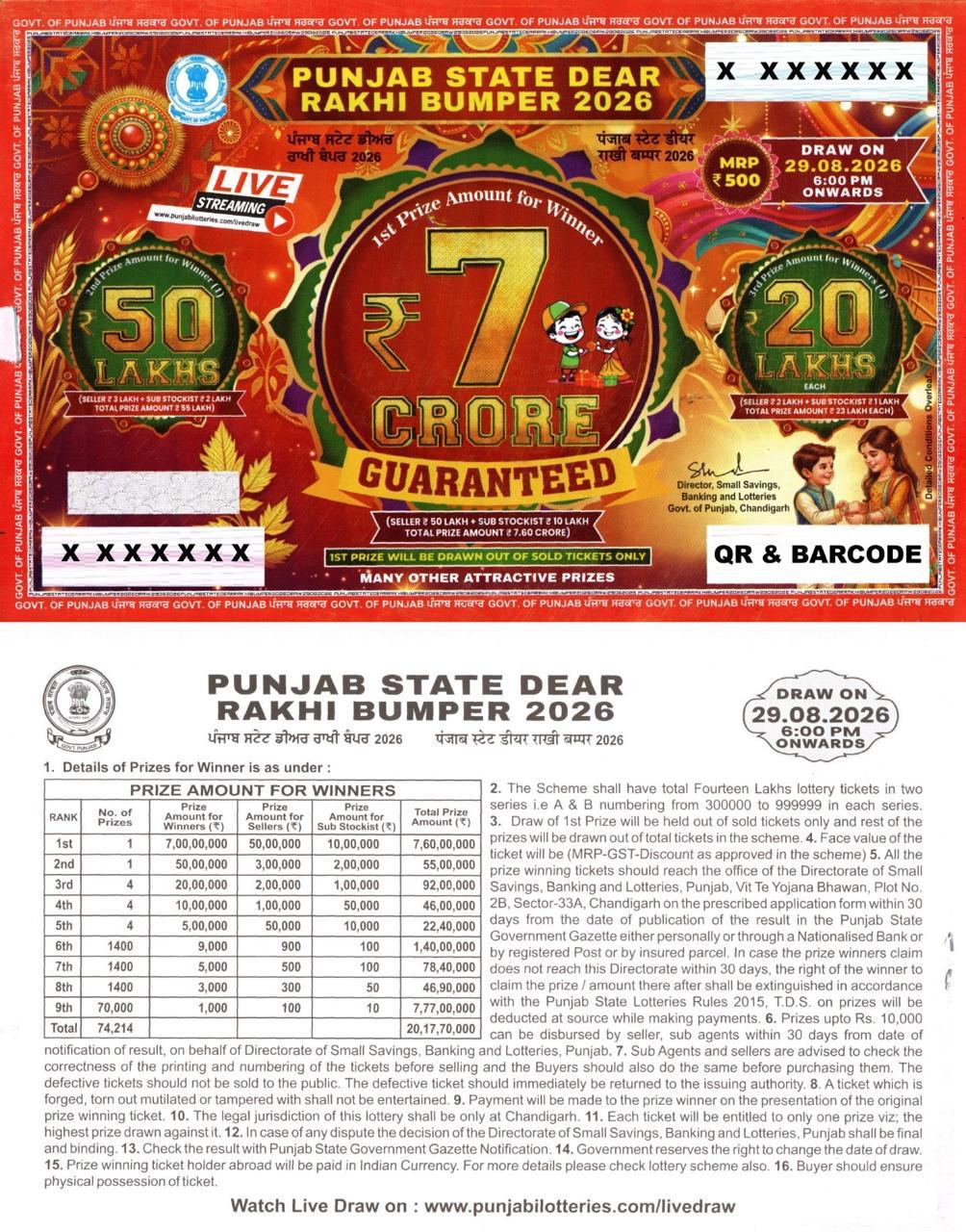 rakhi2026punjab Punjab Lottery